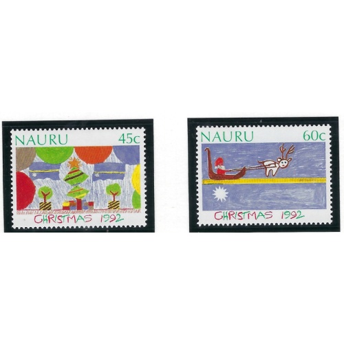 Nauru 397-98 MNH 1992 Christmas (ad2062)