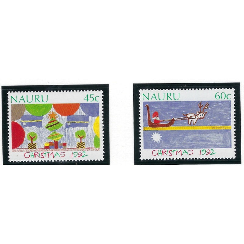 Nauru 397-98 MNH 1992 Christmas (ad2062)