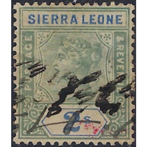 Sierra Leone 43 Used 1896 issue; paper remnants on back (ad2087)