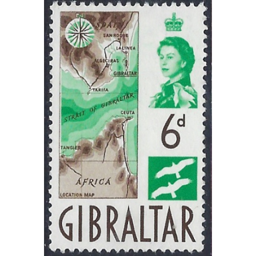 Gibraltar 153 MNH 1960 issue (ad2104)