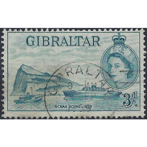 Gibraltar 137 Used 1953 issue (ad2107)