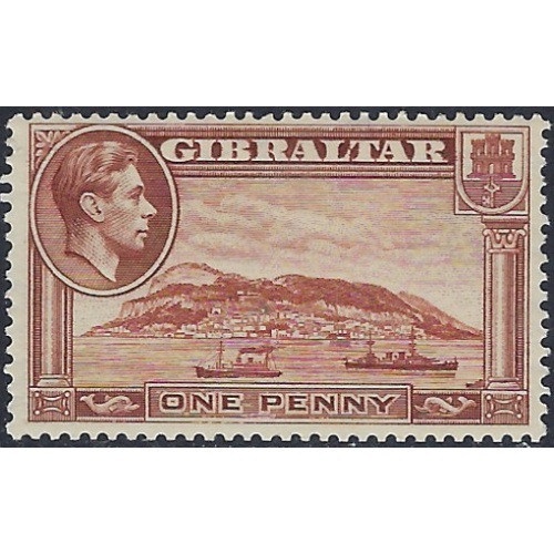 Gibraltar 108 MNH 1942 issue; penciled number on back (ad2112)