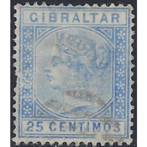 Gibraltar 32 Used 1889 issue; short perfs (ad2126)