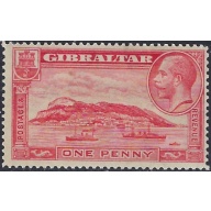 Gibraltar 96 MH 1931 issue; sweated gum (ad2128)