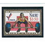 Nauru 410 MNH 1994 Weightlifter (ad2149)