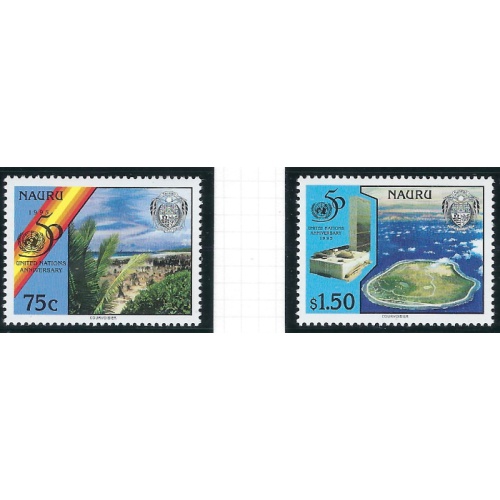 Nauru 428-29 MNH 1995 U.N. Anniversary (ad2157)