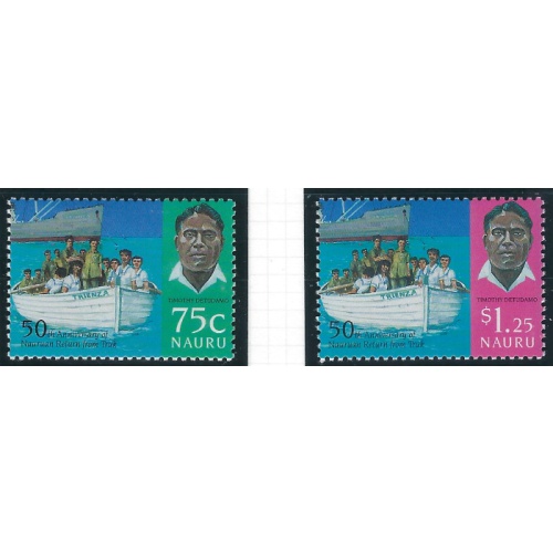 Nauru 432-33 MNH 1996 Return from Truk anniversary (ad2158)