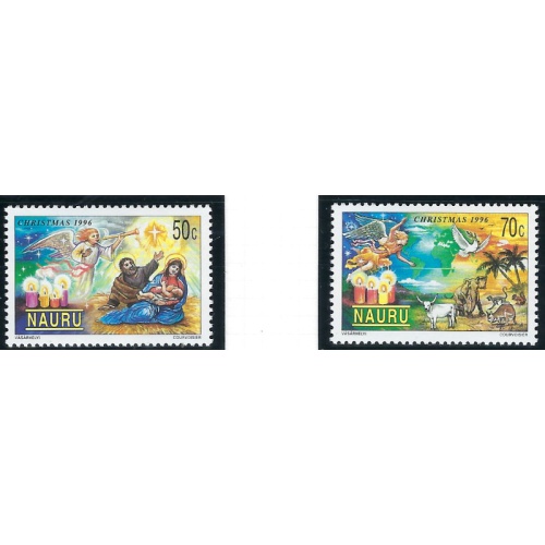 Nauru 441-42 MNH 1996 Christmas (ad2164)