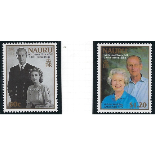 Nauru 445-46 MNH 1997 Royal Visit (ad2167)