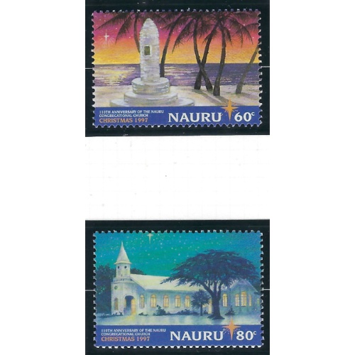Nauru 447-48 MNH 1997 Christmas (ad2173)