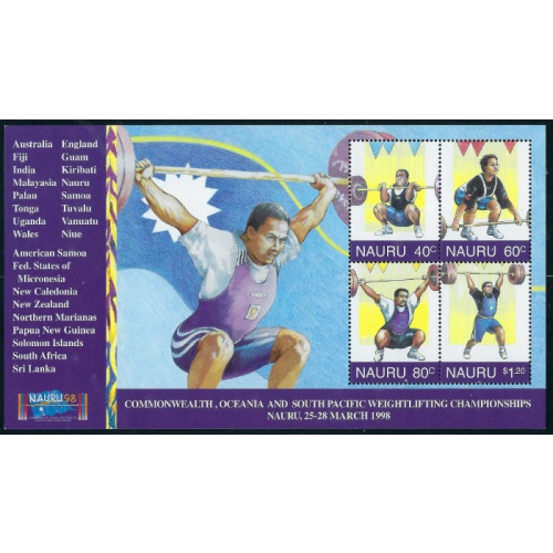 Nauru 449 MNH 1998 Weightlifting (ad2174)