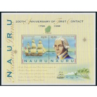Nauru 463b MNH 1998 Capt John Fearn and Ship (ad2180)