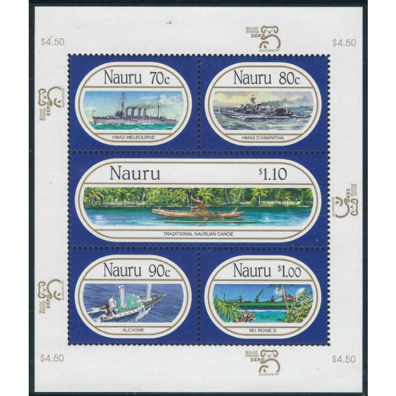 Nauru 464 MNH 1999 Ships and Boats (ad2181)