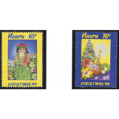 Nauru 472-73 MNH 1999 Christmas (ad2182)
