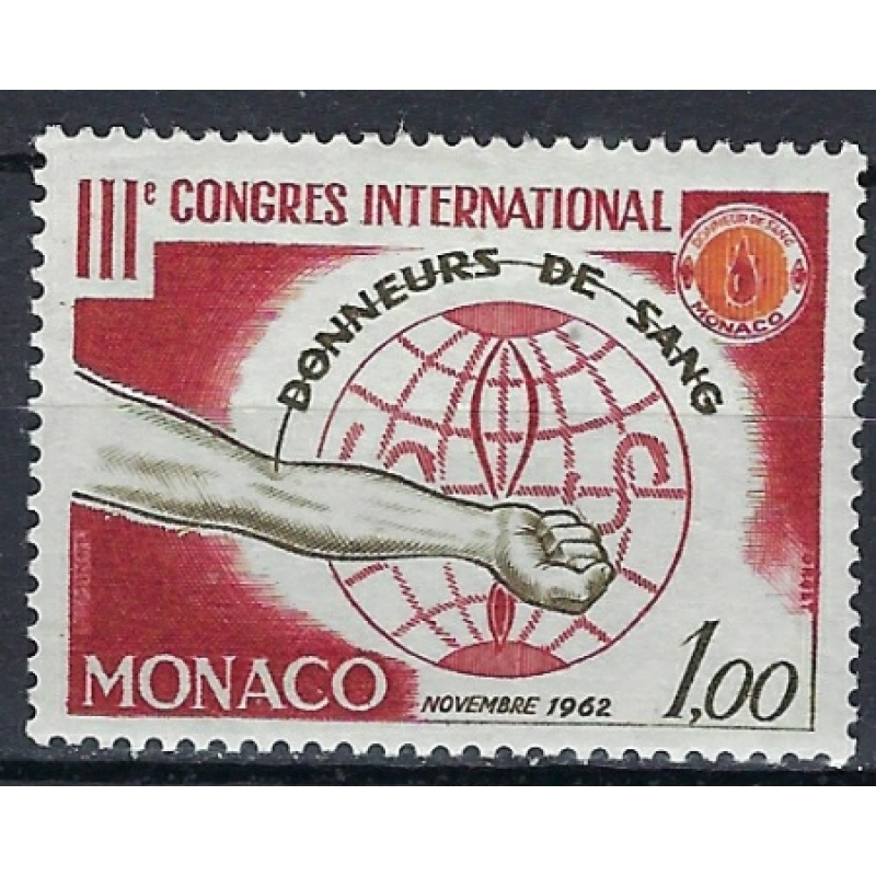 Monaco 510 MH 1962 issue (ak1330)