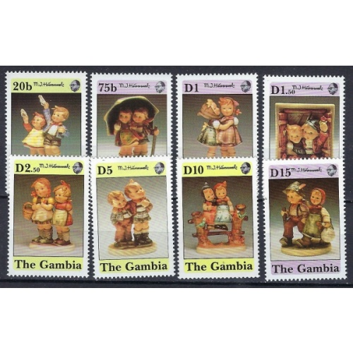 Gambia 1132-39 MNH 1991 Hummel figures (ak2314)
