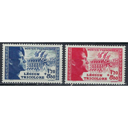 France B147-48 MNH 1942 set (ak2521)