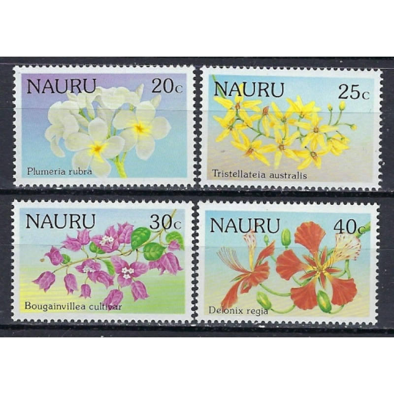 Nauru 325-28 MNH 1986 Flowers (ak2579)