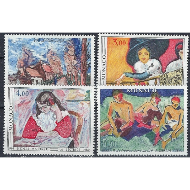 Monaco 1242-45 MNH 1980 Paintings (ak2632)