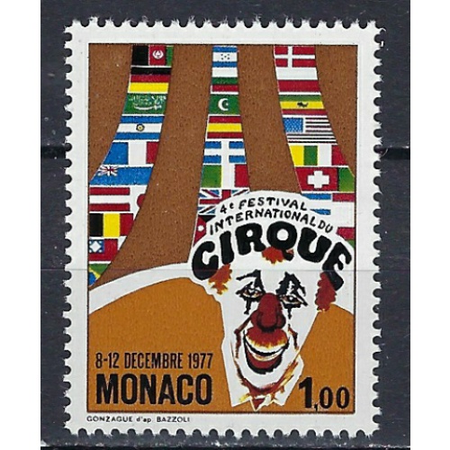 Monaco 1087 MNH 1977 Circus (ak2701)
