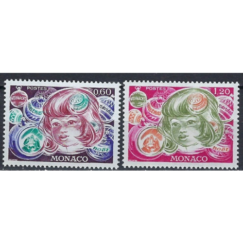 Monaco 1043-44 MNH 1976 Christmas (ak2813)
