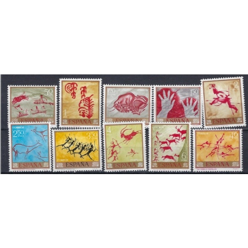 Spain 1449-58 MNH 1967 Stamp Day (ak2989)