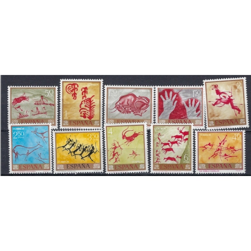 Spain 1449-58 MNH 1967 Stamp Day (ak2989)