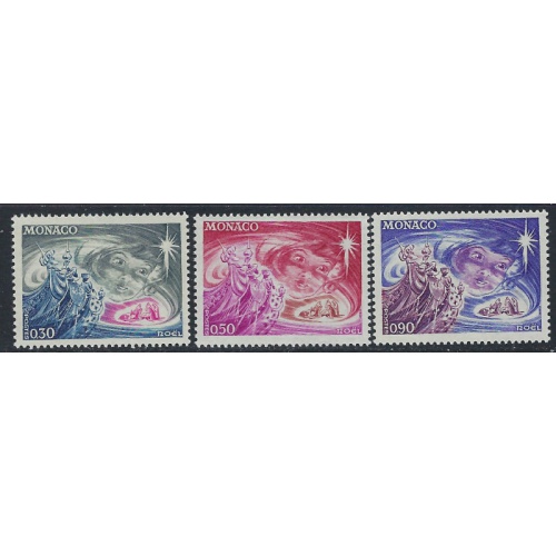 Monaco 849-51 MNH 1972 Christmas (ak3132)