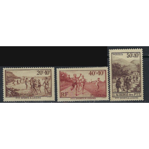France B60-62 MH 1937 set (ak3427)