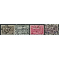 Belgium Q176-79 Used 1929-30 set (ak3650a)