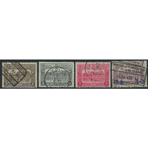 Belgium Q176-79 Used 1929-30 set (ak3650a)