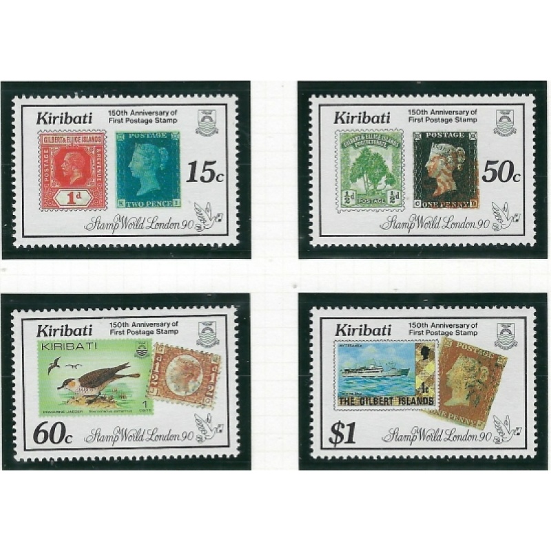 Kiribati 536-39 MNH 1990 Penny Black 150th Anniversary (ak3949)