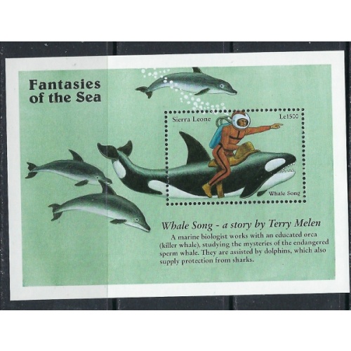 Sierra Leone 1951 MNH 1996 Whale Song (ak4114)