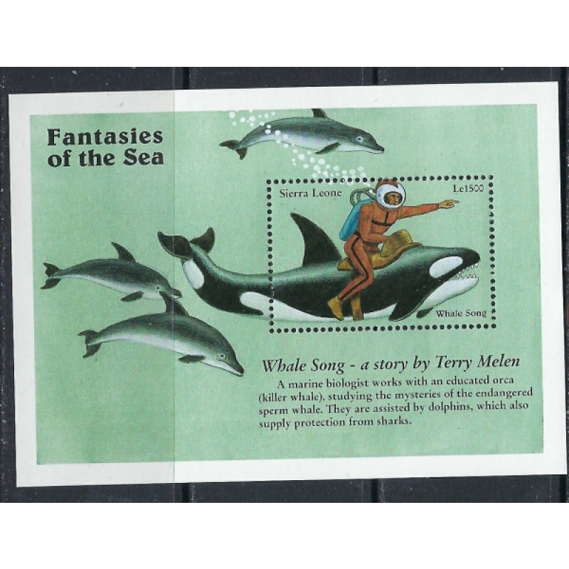 Sierra Leone 1951 MNH 1996 Whale Song (ak4114)