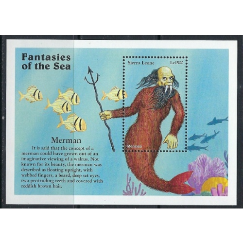 Sierra Leone 1962 MNH 1996 Merman (ak4118)