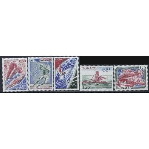 Monaco 1025-29 MNH 1976 Olympics (ak4727)