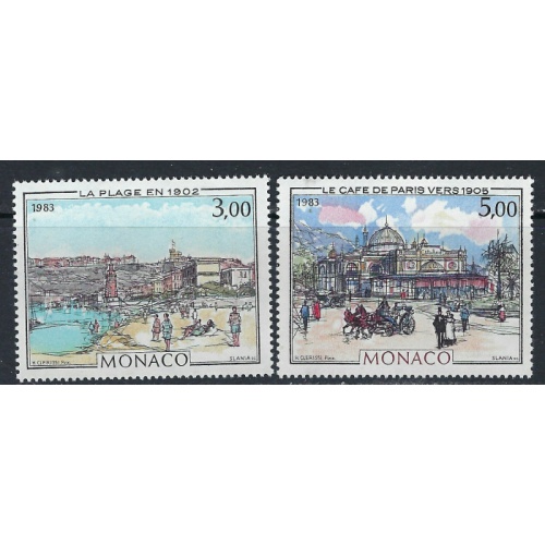 Monaco 1385-86 MNH 1983 Paintings (ak4728)