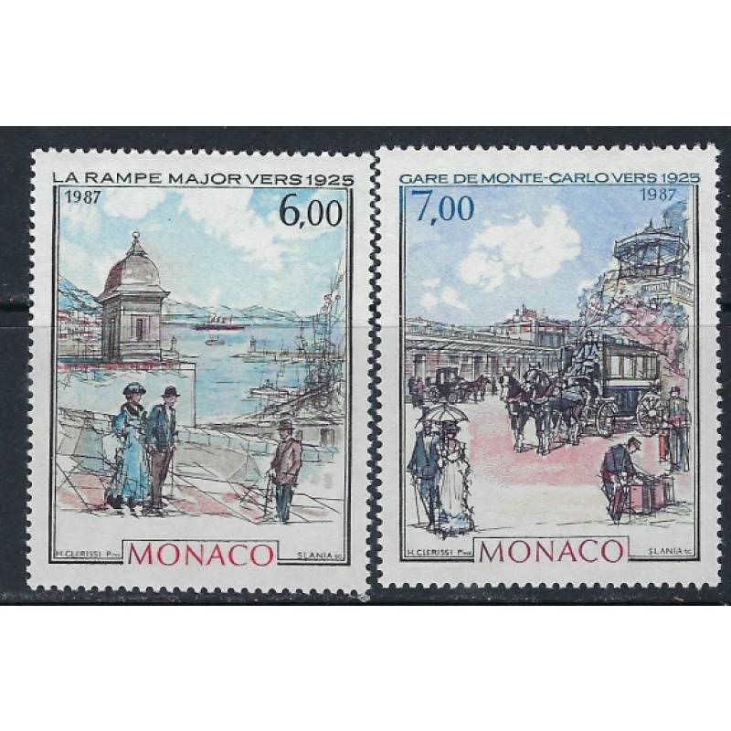 Monaco 1546-47 MNH 1986 set (ak4750)