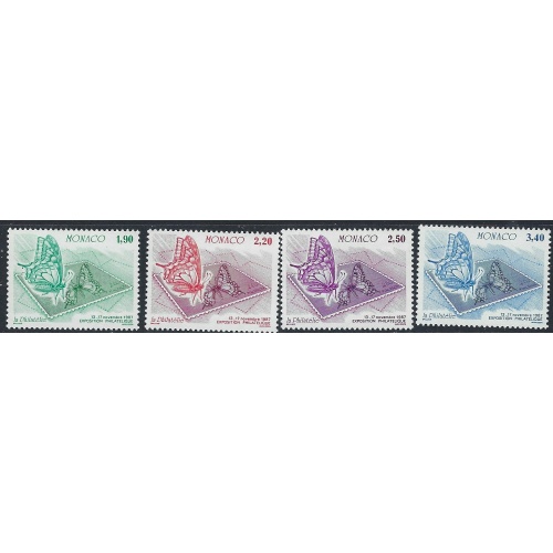 Monaco 1586-89 MNH 1987 Butterflies (ak4753)