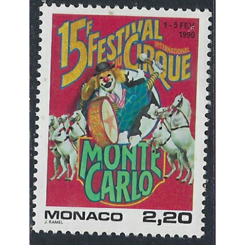 Monaco 1700 MNH 1989 Circus (ak4855)