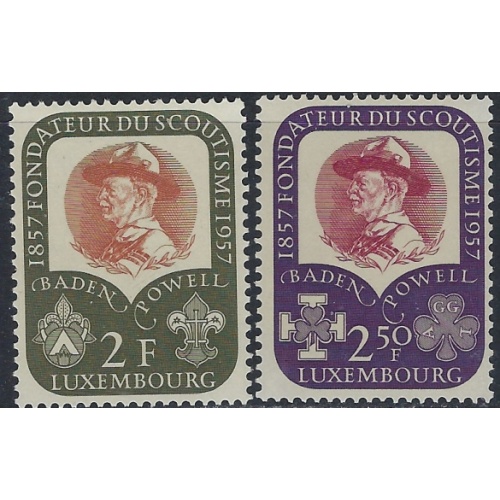 Luxemburg 324-25 MNH 1957 Boy Scouts (ak5047)