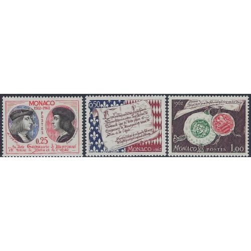 Monaco 501-03 MNH 1962 set (ak6081a)