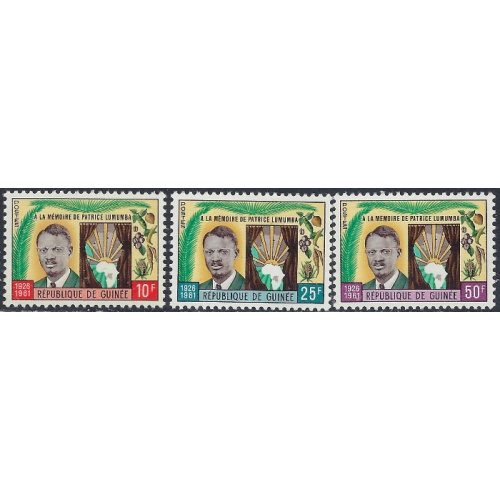 Guinea 229-31 MNH 1962 set (ak6218)