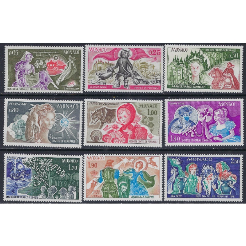 Monaco 1115-23 MNH 1978 Mother Goose Stories (ak6459)