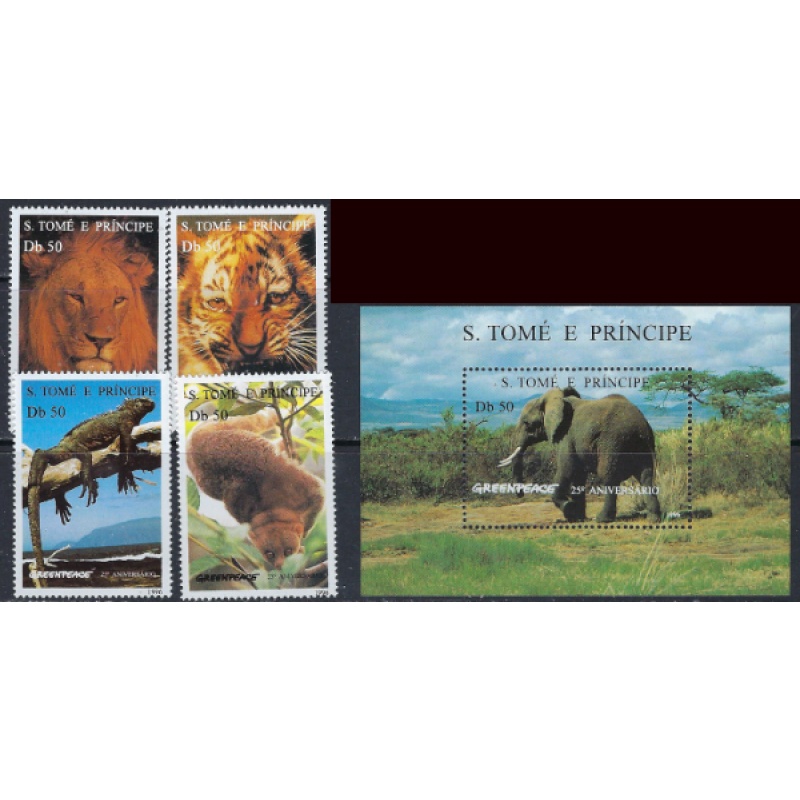 St Thomas and Prince 1237-41 MNH 1996 set (ak6569)
