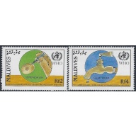 Maldives 1282-83 MNH 1988 set (ak6667)