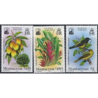 Montserrat 551-53 MNH 1985 Birds (ak6722)