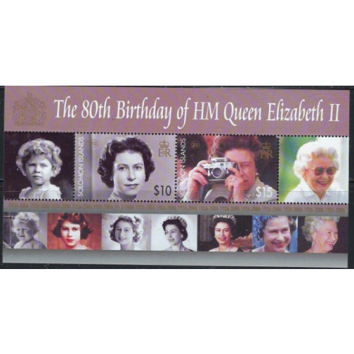 Solomon Is 1043 MNH 2006 QEII 80th Birthday (ak6788)