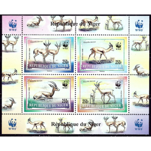 Niger 986a MNH 1996 WWF S/S (ak6790a)
