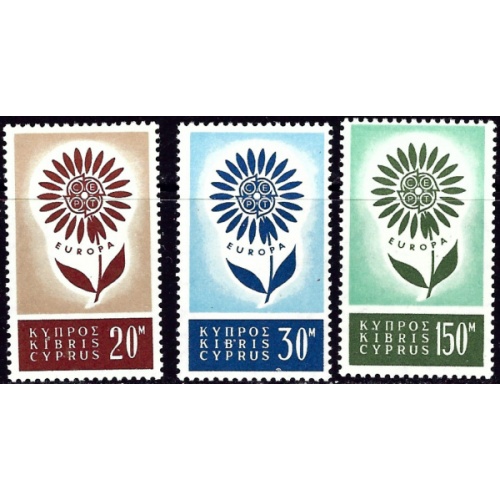 Cyprus 244-46 MLH 1962 Europa (ak6947a)